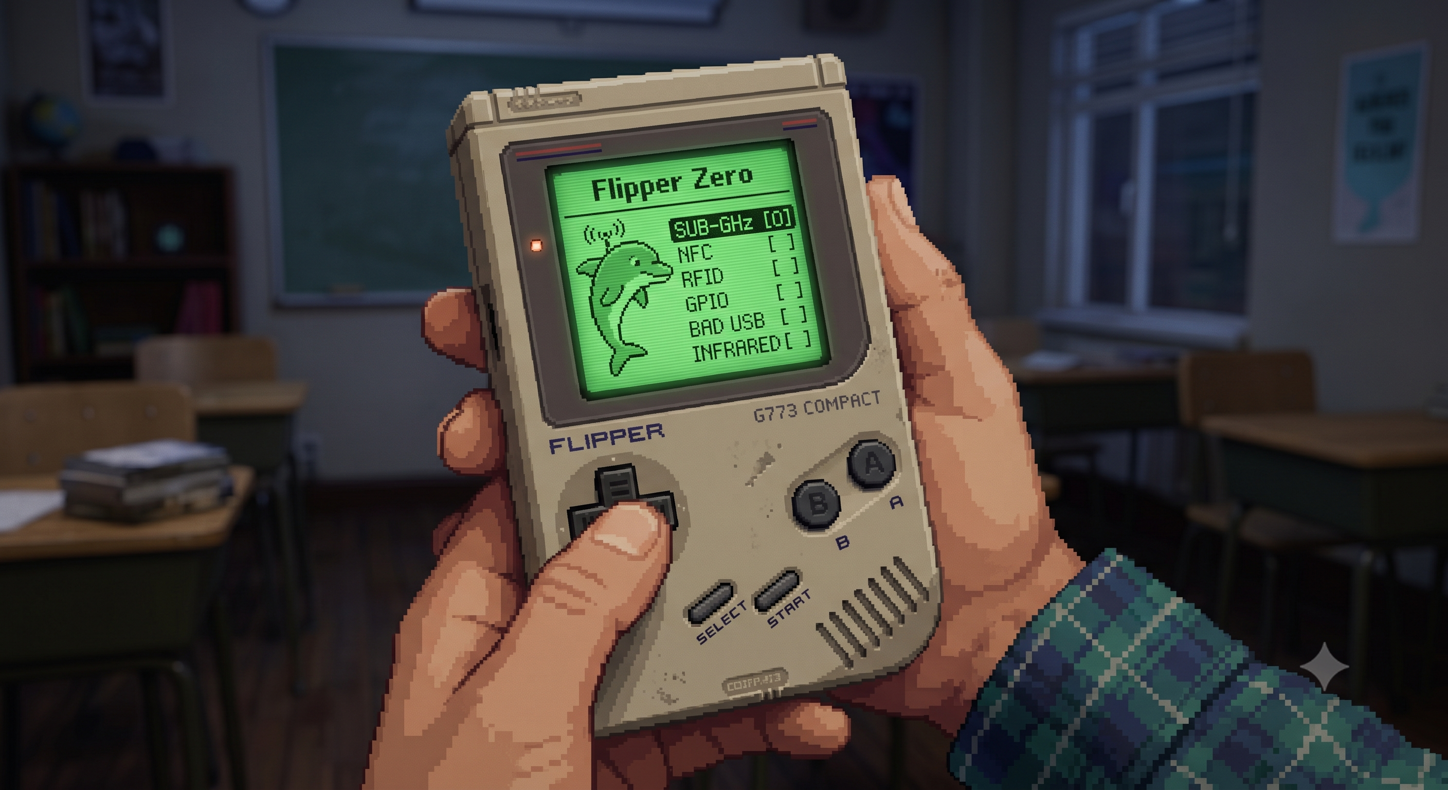 Cyber Security Hardware pixel art